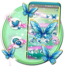 Значок Butterfly Glitter Theme